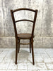 Set of Three Bentwood French Bistro Chairs Leaf Embossed Motif