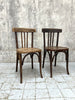 Pair of Mis Coloured French Kitchen Cafe Chairs
