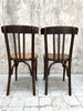 Pair of Mis Coloured French Kitchen Cafe Chairs