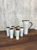 Set of 7 Cups and 1 Pitcher/Jug from the 1970s