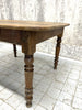 119cm Walnut Wood Nearly Square Turned Leg Bistro Table