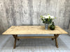 237cm French Rustic X Frame Farmhouse Refectory Table