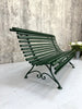 Forest Green 'Parisian' Metal and Wood Garden Bench