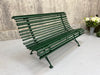 Forest Green 'Parisian' Metal and Wood Garden Bench