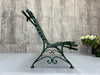 Forest Green 'Parisian' Metal and Wood Garden Bench