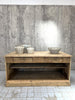 171cm Shop Counter Sideboard Open Shelves Kitchen Island with Drawers