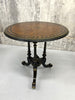 19th Century Circular Amboyna and Ebony Marquetry Table