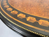 19th Century Circular Amboyna and Ebony Marquetry Table