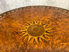 19th Century Circular Amboyna and Ebony Marquetry Table