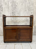 1890's Walnut Wood Wall Mounted Cabinet