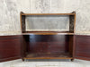 1890's Walnut Wood Wall Mounted Cabinet