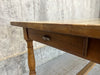 191.5m Walnut Wood French Farmhouse Kitchen Dining Table