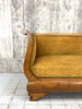 1930 Gold Velvet Sledge Style Canape Sofa