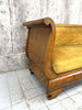 1930 Gold Velvet Sledge Style Canape Sofa