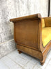 1930 Gold Velvet Sledge Style Canape Sofa