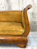 1930 Gold Velvet Sledge Style Canape Sofa