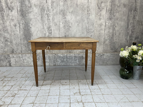100.5cm 1930 Walnut Wood Table Desk