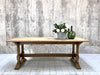 195.5cm Stripped Oak Farmhouse Refectory Dining Table