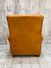 Individual Cognac Coloured Leather Club Chair Armchair