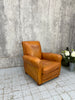 Individual Cognac Coloured Leather Club Chair Armchair