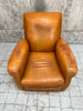 Individual Cognac Coloured Leather Club Chair Armchair