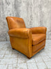Individual Cognac Coloured Leather Club Chair Armchair