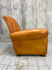Individual Cognac Coloured Leather Club Chair Armchair