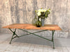 198cm Metal Base Detachable Wooden Top Trestle Style Table