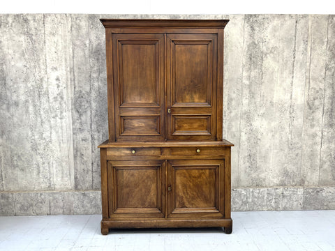 19th Century Walnut Wood  Housekeepers Dresser Cupboard