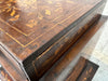 19th Century Continental Style Marquetry Bedside Cabinet Box