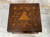 19th Century Continental Style Marquetry Bedside Cabinet Box