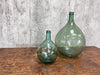 Set of Two Green Vases Demijohns