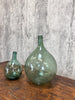 Set of Two Green Vases Demijohns