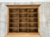 Two Piece Dresser with Cabinets and Pigeon Hole Storage
