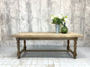 200cm Silvered Oak Farmhouse Refectory Dining Table