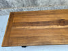 202cm Black Legs Solid Oak French Farmhouse Dining Table