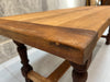 202cm Solid Oak French Farmhouse Dining Table