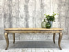 209.5m Stripped Solid Oak Louis XV Style Dining Table