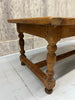 219cm Honey Coloured Solid Oak Farmhouse Refectory Dining Table