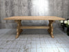 220cm Stripped Wooden Farmhouse Refectory Dining Table