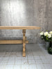 220cm Stripped Wooden Farmhouse Refectory Dining Table