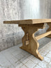 220cm Stripped Wooden Farmhouse Refectory Dining Table