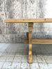 220cm Stripped Wooden Farmhouse Refectory Dining Table