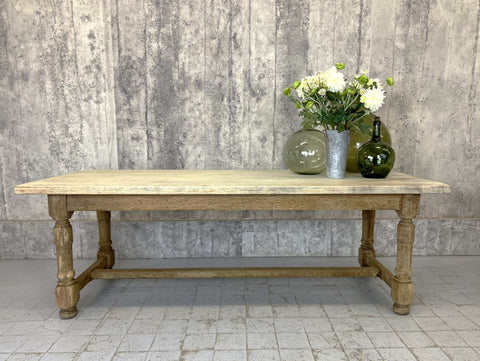 220cm Solid Oak Farmhouse Refectory Dining Table