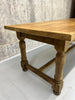 220cm Solid Waxed Oak Farmhouse Refectory Dining Table
