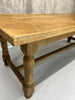 220cm Solid Waxed Oak Farmhouse Refectory Dining Table