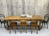 220cm Solid Waxed Oak Farmhouse Refectory Dining Table