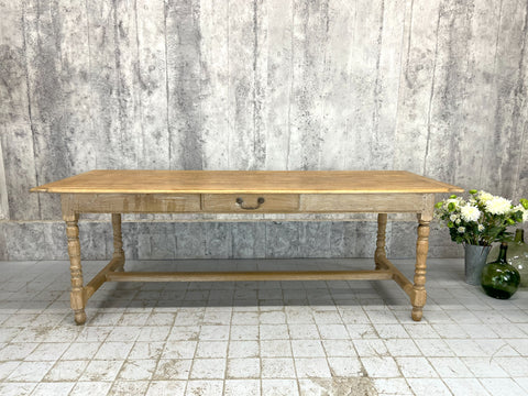 226.5cm Solid Oak Farmhouse Refectory Dining Table