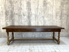 250.5cm French Burgandy Region Refectory Farmhouse Dining Table (with 2 Sliding Door Bagette Compartment)