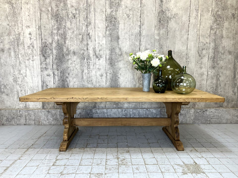 255cm Solid Oak Farmhouse Refectory Table